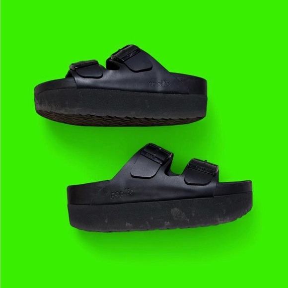 Papillio Shoes - Papillio Black Platform Sandals